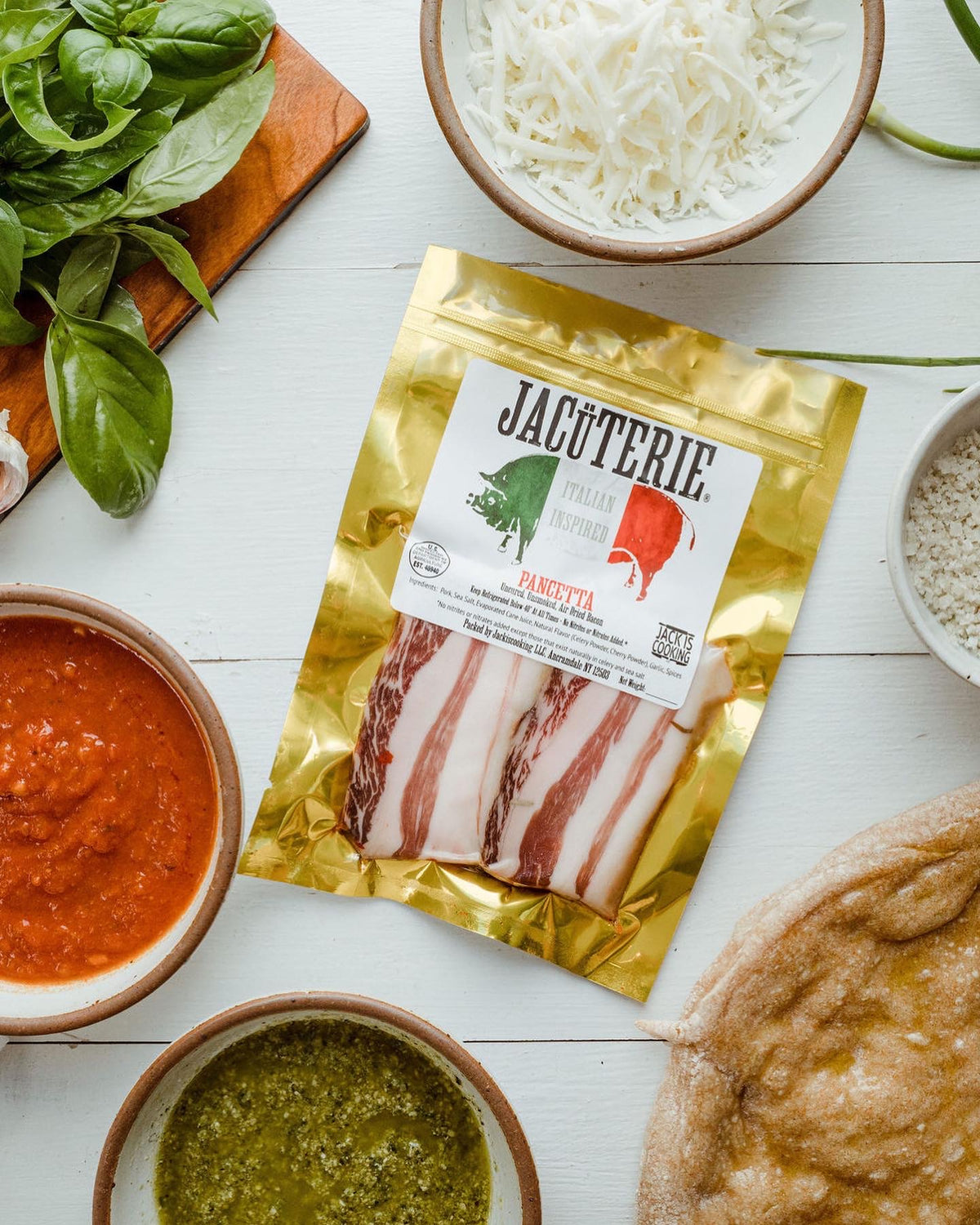 JACÜTERIE pancetta and guanciale, handcrafted cured meats
